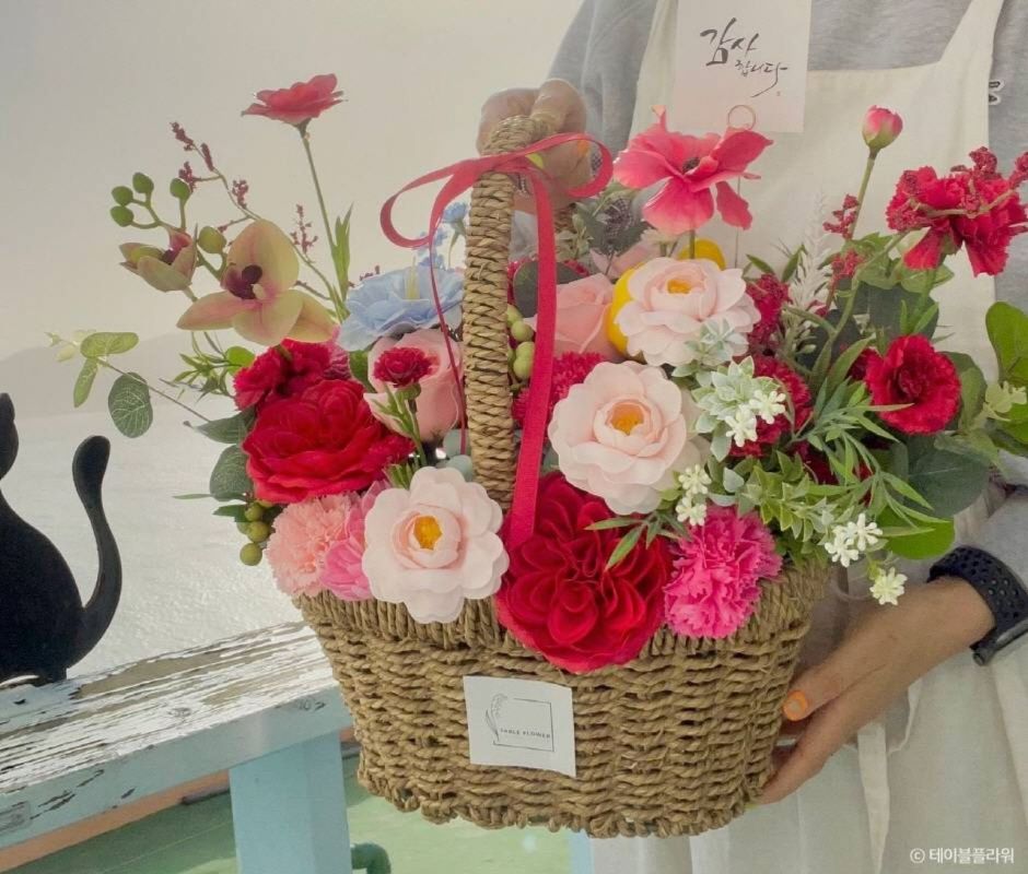 부산_영도_테이블플라워 꽃바구니2