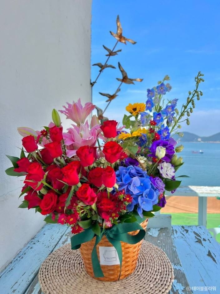 부산_영도_테이블플라워 꽃바구니