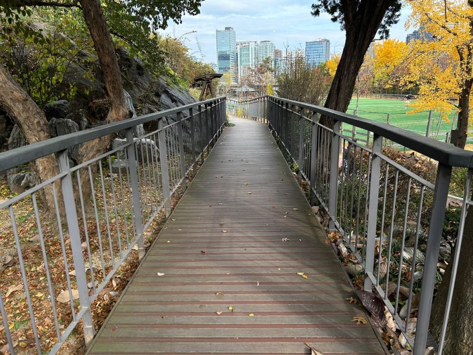 손기정체육공원 나무데크