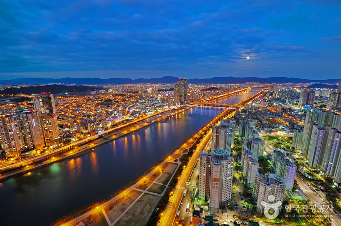 보름달 빛 태화강