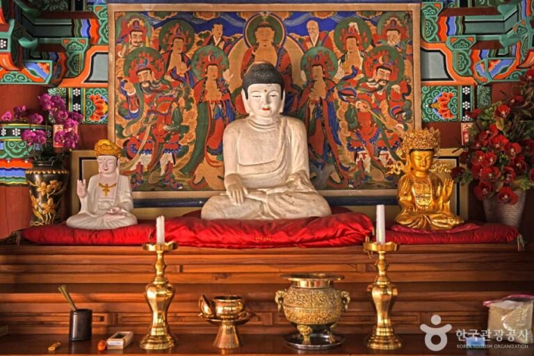 [충북] 괴산 봉학사지 석조여래좌상