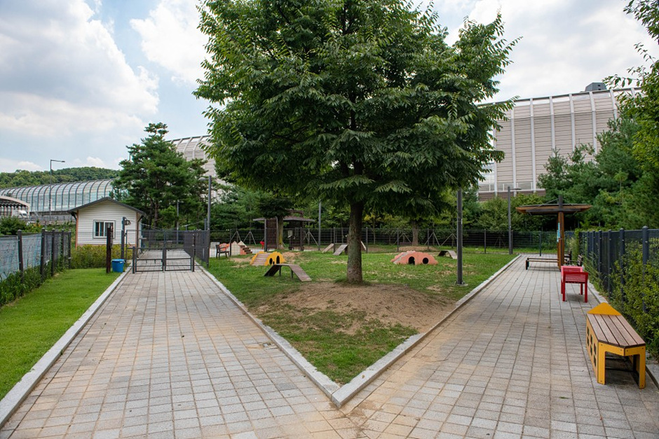 상현레스피아_반려견놀이터입구